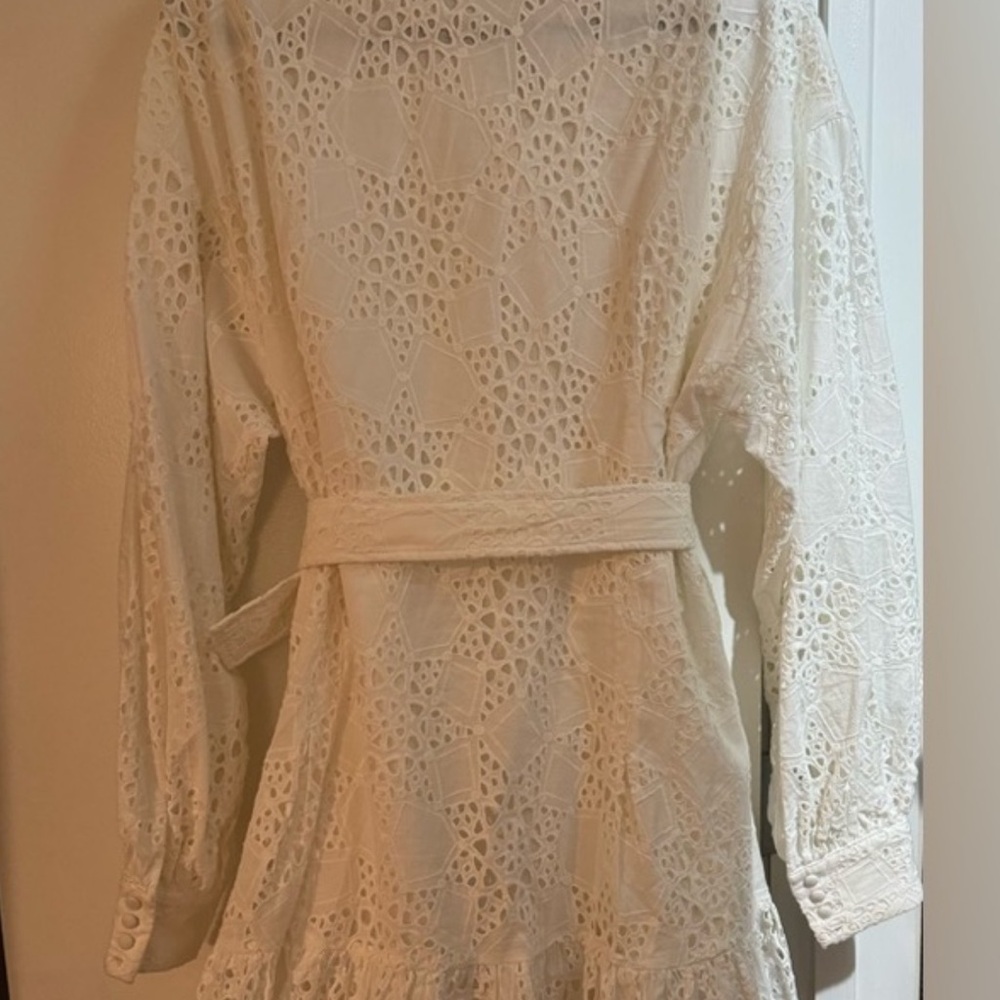 Sabo Skirt Luxe Belted Lota Dress - Broderie Size Medium - Picture 4 of 4